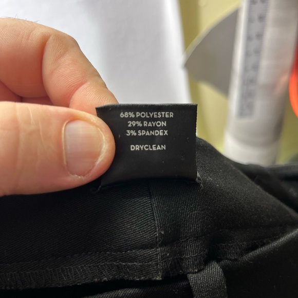 Ann Taylor Petite Black Wide Leg Dress Pants Womens 6P Modern Stretch 1999 - Picture 3 of 9